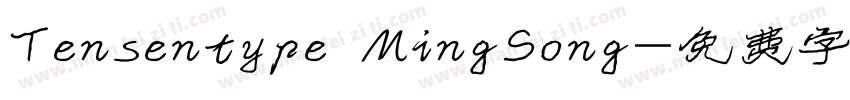 Tensentype MingSong字体转换